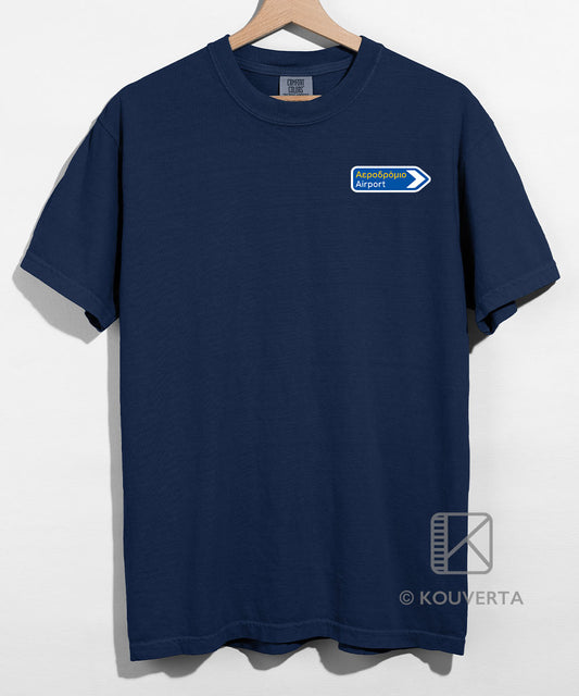 Airport Road Sign Unisex T-shirt