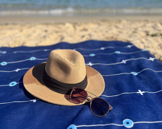 Evil Eye & Cross Beach Towel