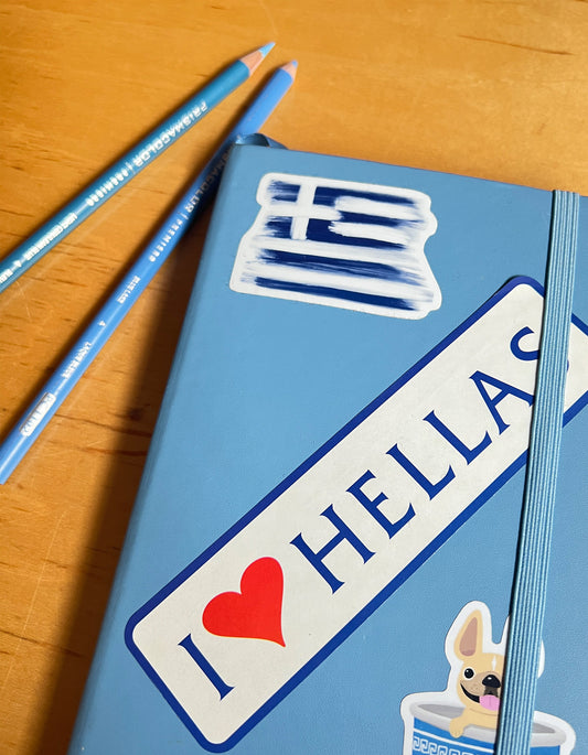 Greek Flag Waterproof Sticker