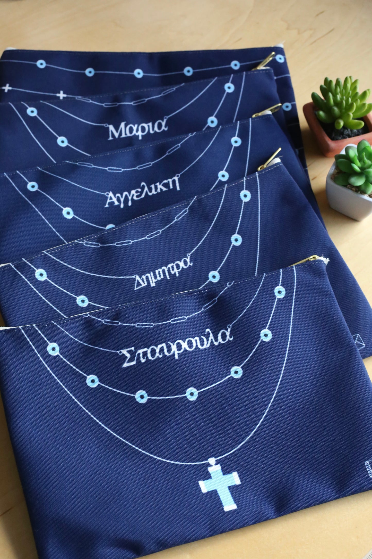 Personalized Nameplate Zipper Pouch
