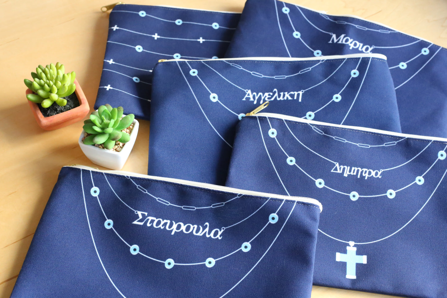 Personalized Nameplate Zipper Pouch
