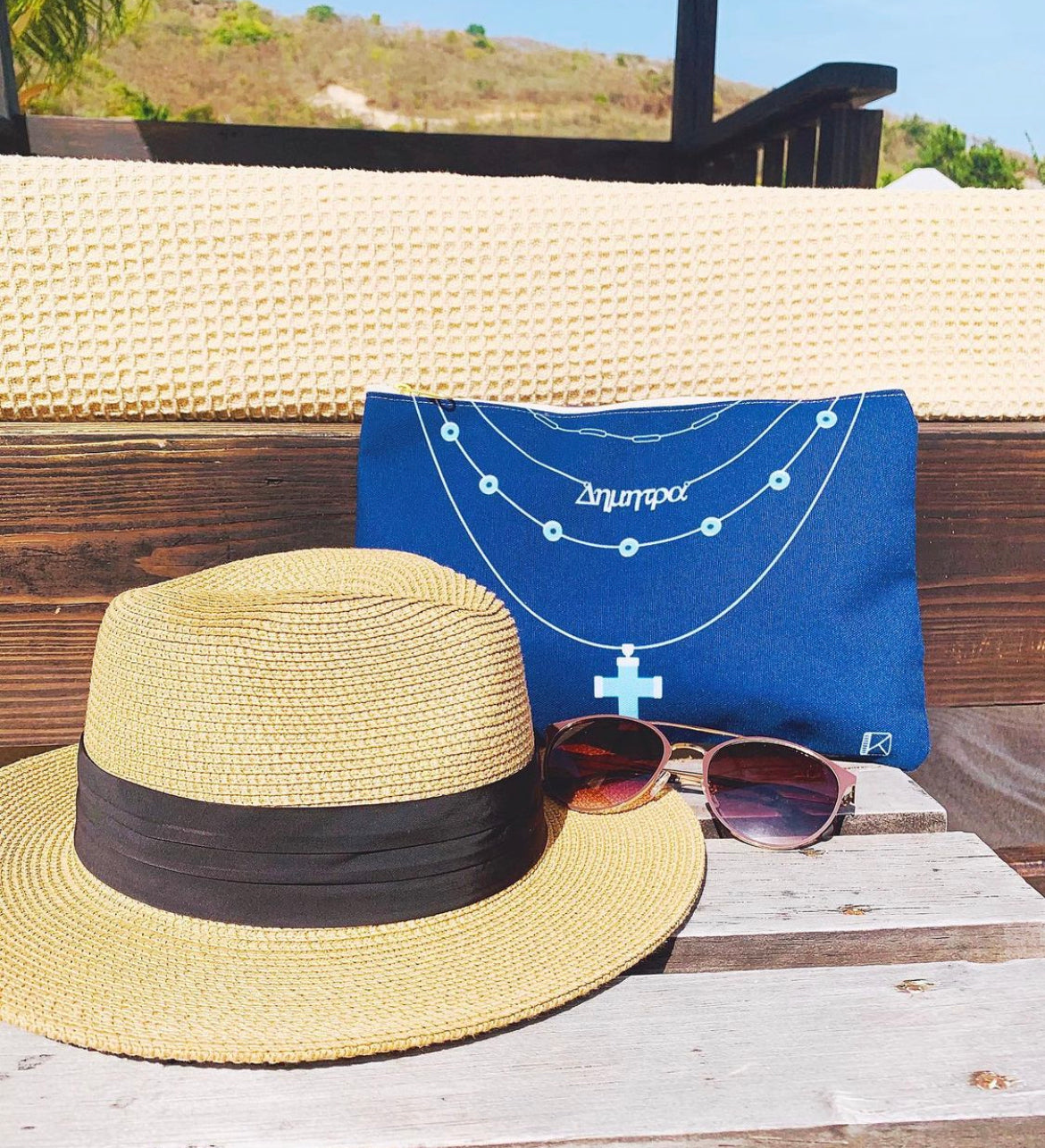 Personalized Nameplate Zipper Pouch