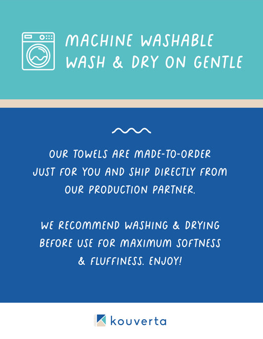 Mosaic Beach Towel - Navy