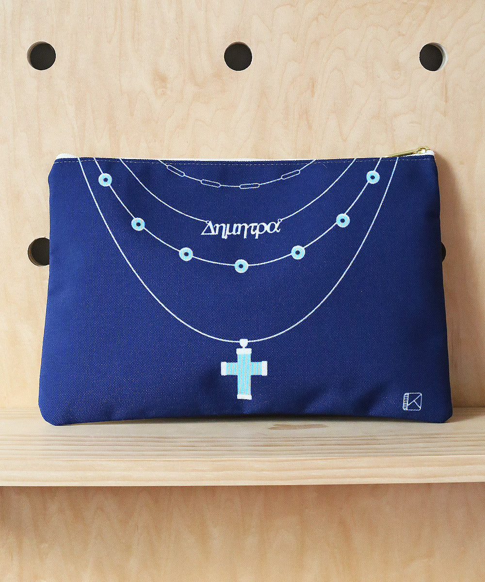 Personalized Nameplate Zipper Pouch