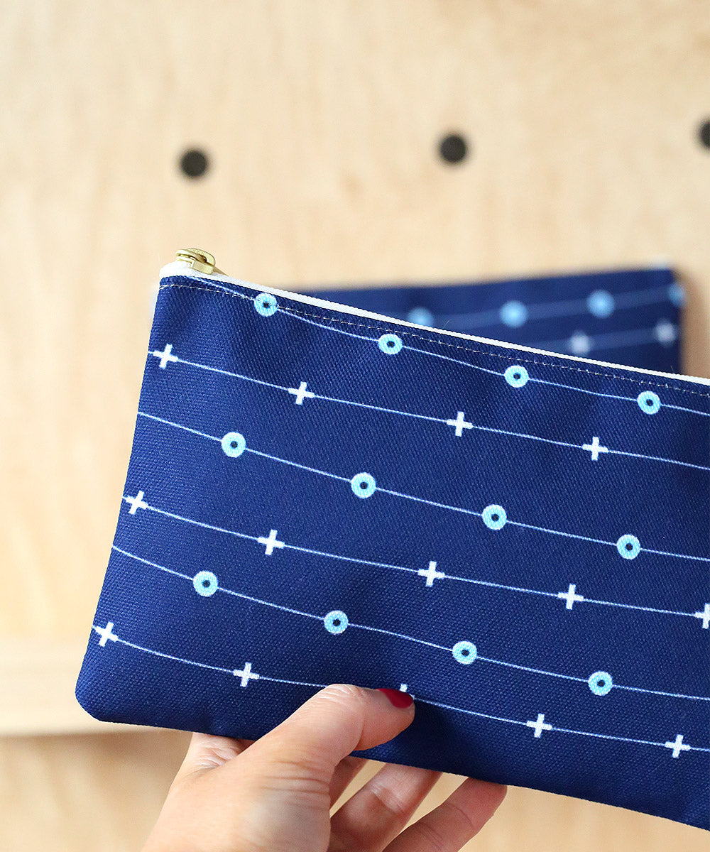 Evil Eye & Cross Zipper Pouch
