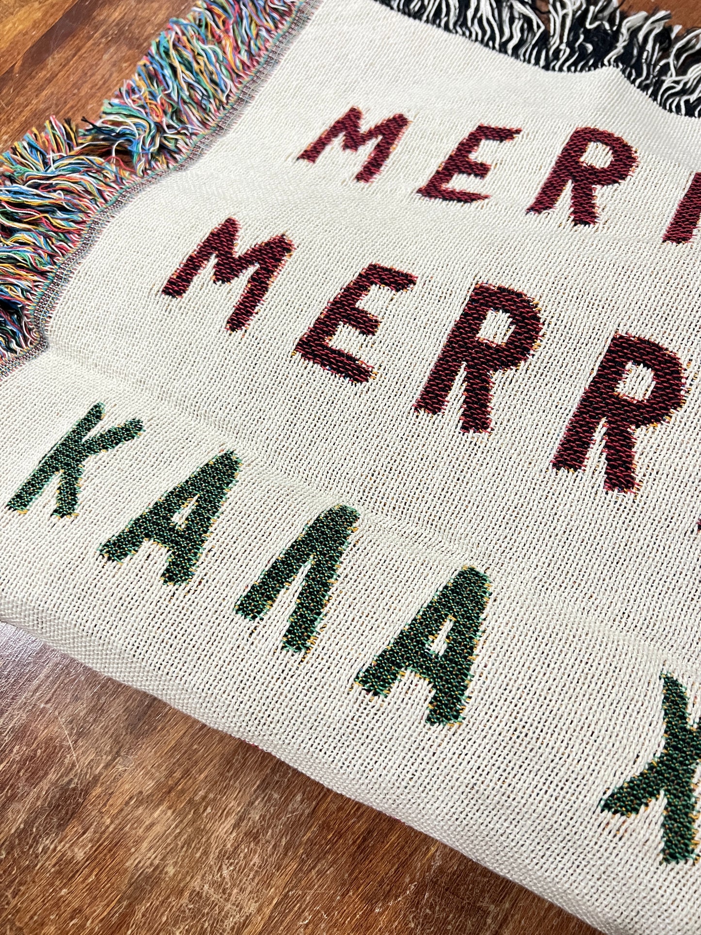 Merry Christmas Kala Xristougenna Christmas Blanket