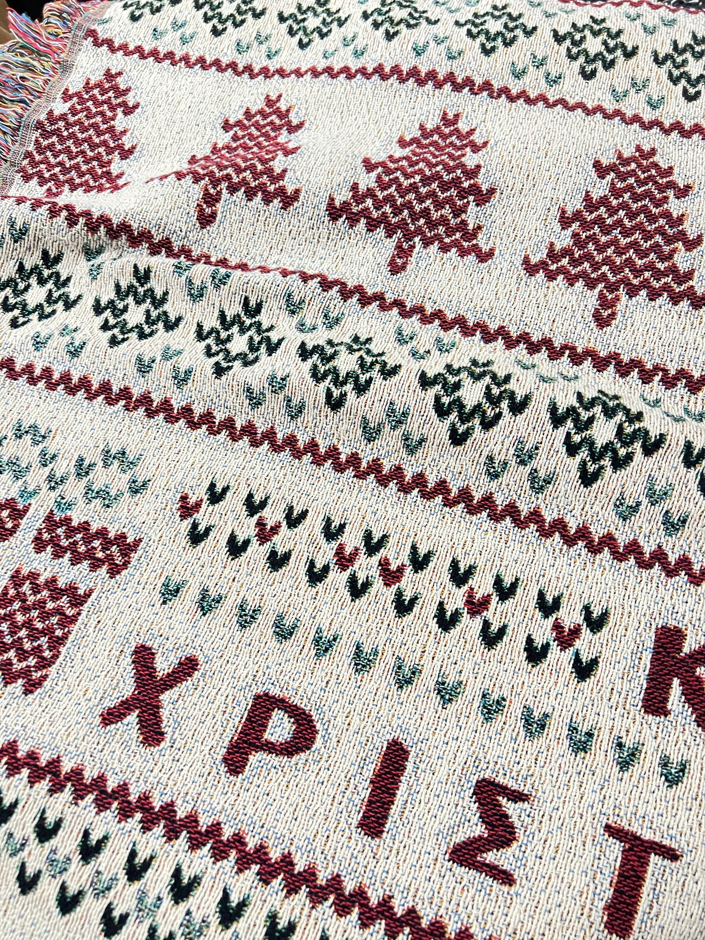 Kala Xristougenna Knit Sweater Christmas Blanket