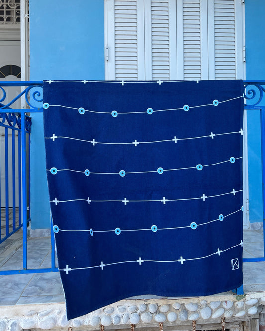 Evil Eye & Cross Beach Towel