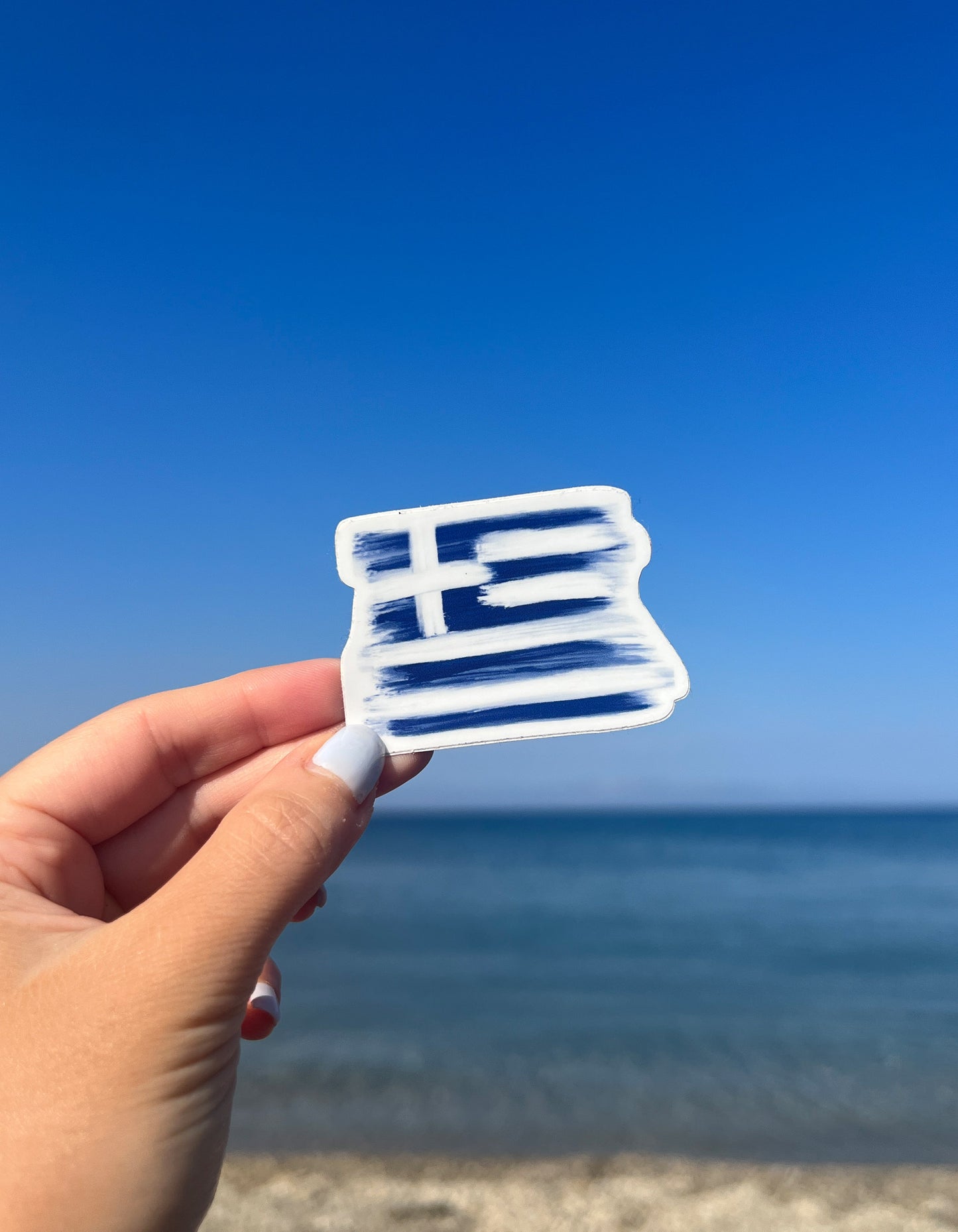 Greek Flag Waterproof Sticker