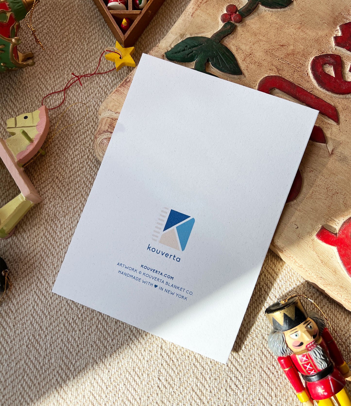 Christmas Goose Greek Christmas Card