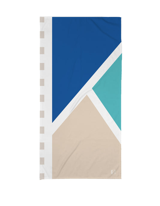 Mosaic Beach Towel - White