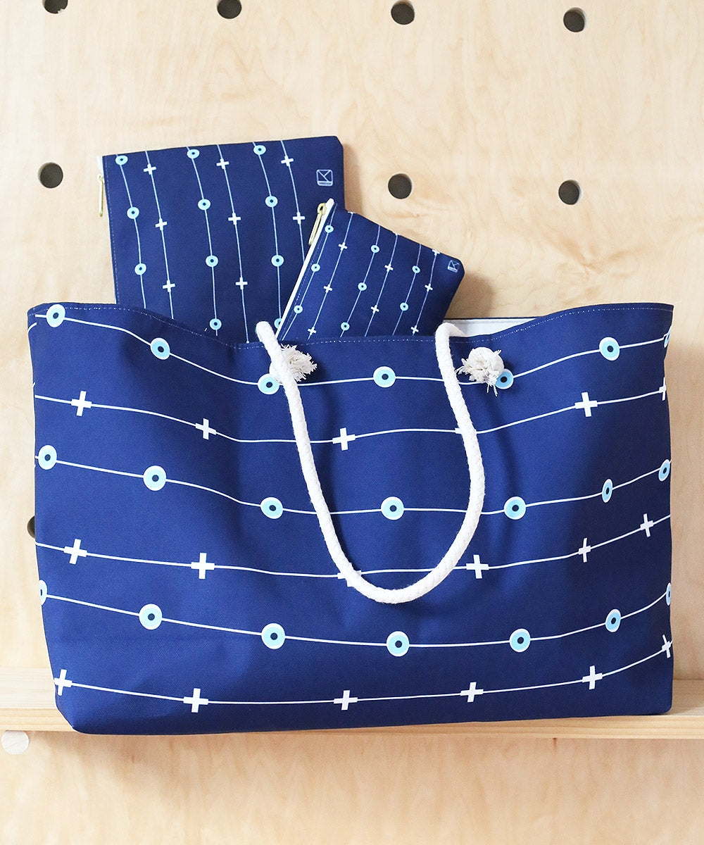 Evil Eye & Cross Zipper Pouch